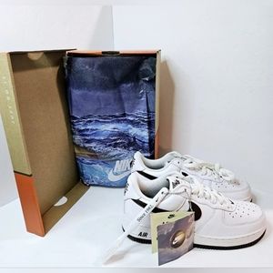 Nike Air Force 1 Low Retro Size 7 White/Chocolate Sneakers/Shoes Mens DM0576-100